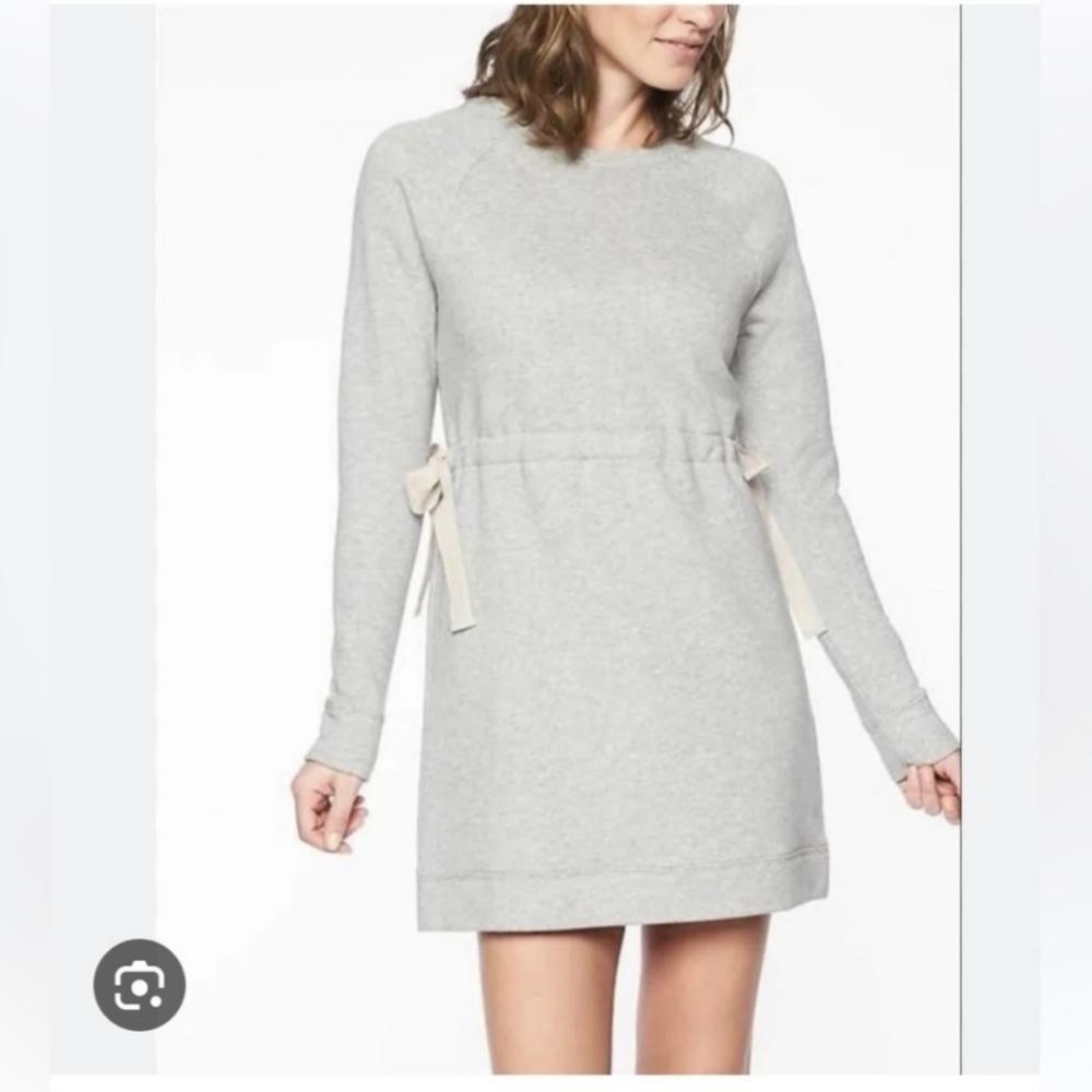 Athleta Women’s Studio Cinch Sweater Dress in Gray Size Small